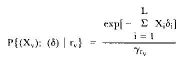 Likelihood of Rasch response vector