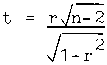 t statistic